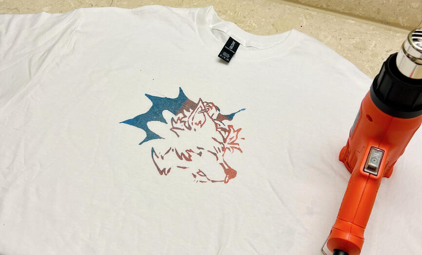 On-site screenprint commission